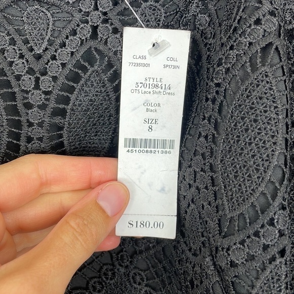 WHITE House Black Market OTS Lace Shift Dress - Picture 7 of 12